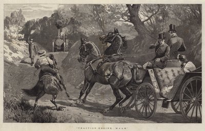 Tractor de vapor, señora de John Charlton